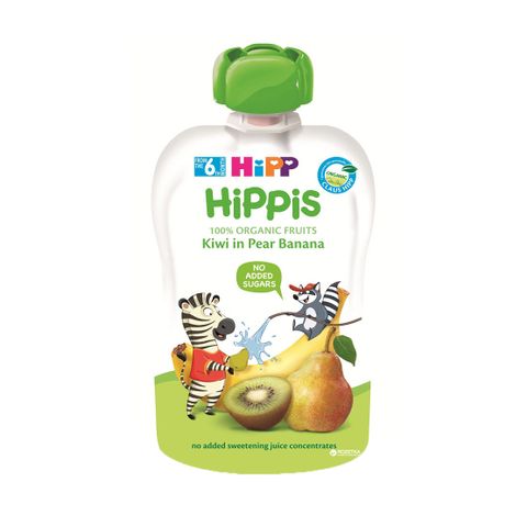 Dinh dưỡng Trái cây nghiền HiPPiS Kiwi-Lê-Chuối 100g