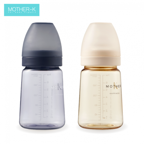 Bình sữa Mother-K PPSU 180ml màu kem