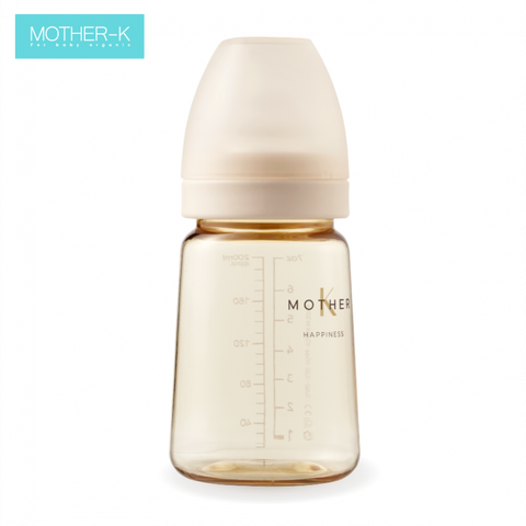 Bình sữa Mother-K PPSU 180ml màu kem