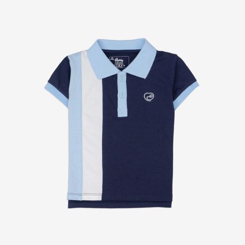 Áo ngắn tay cổ Polo BU Baby Ponie Navy