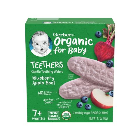 Bánh gạo hữu cơ Gerber Organic vị việt quất, táo, củ cải đỏ 6 hộp x 48g