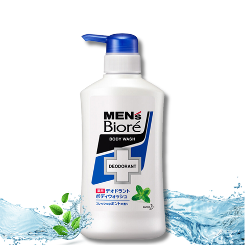 Sữa tắm khử mùi Men's Biore hương bạc hà mát lạnh chai 440ml