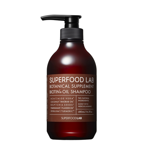 Dầu gội Superfood Lab Biotin + Oil Shampoo 480ml