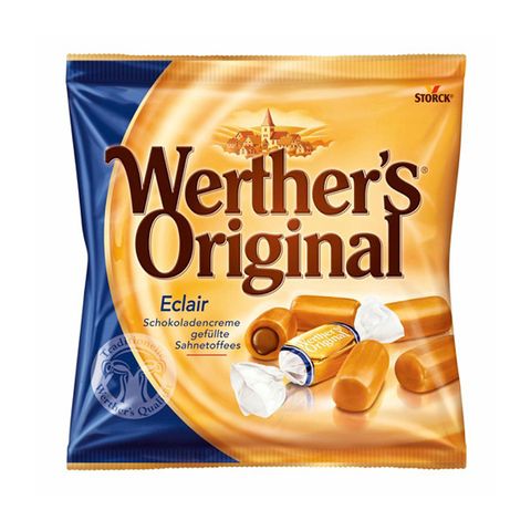 Kẹo Caramen Mềm Chewy Toffee Nhân Kem Sô-Cô-La Eclairs Hiệu Werther'S Original 100G