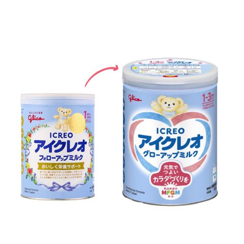 Sản phẩm dinh dưỡng công thức Glico Icreo Grow Up Milk (Icreo số 1) 820g