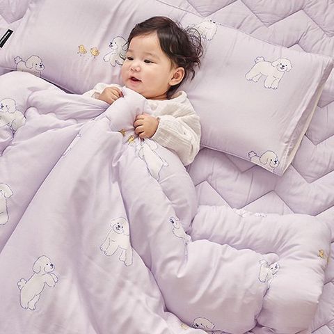 Gối Dono&Dono Cloud Modal Purple Poodle size 72*32cm