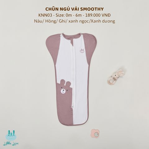 Chũn ngủ Bamboo by LIL vải smoothy dầy nâu