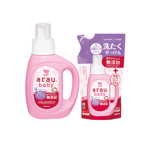 Combo nước giặt Arau baby chai 800ml và túi 720ml