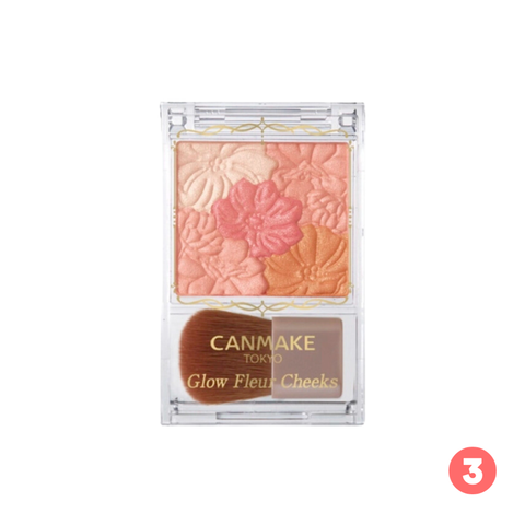 Phấn má hồng Canmake Glow Fleur Cheeks 03 Fairy Orange Fleur