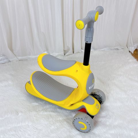 Xe scooter 3in1 màu vàng