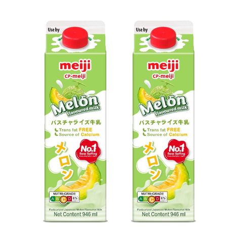 Combo 2 Sữa Thanh Trùng Hương Dưa Lưới Nhật Bản Meiji 946 ml