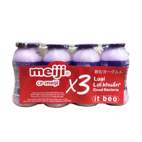Sữa chua uống Meiji việt quất 85ml lốc 4 chai