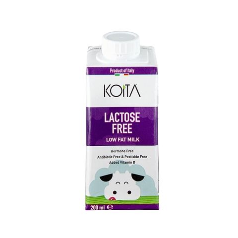 Thực phẩm bổ sung: Sữa bò nguyên kem không lactose Koita 200ml