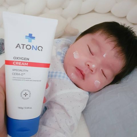 Kem dưỡng ẩm hữu cơ chuyên biệt Oxygen Atono2 cho bé từ 0M+ 160g