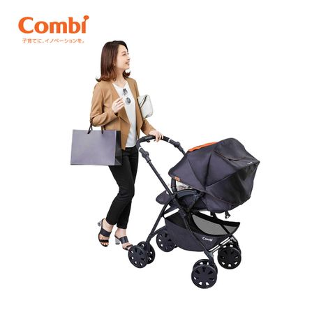 Xe đẩy Combi CrossGo 4 bánh quay tự động Xanh Blue