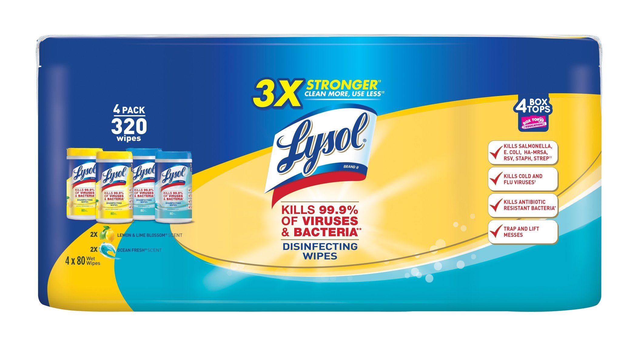 Giấy lau diệt khuẩn Lysol Disinfecting Wipes