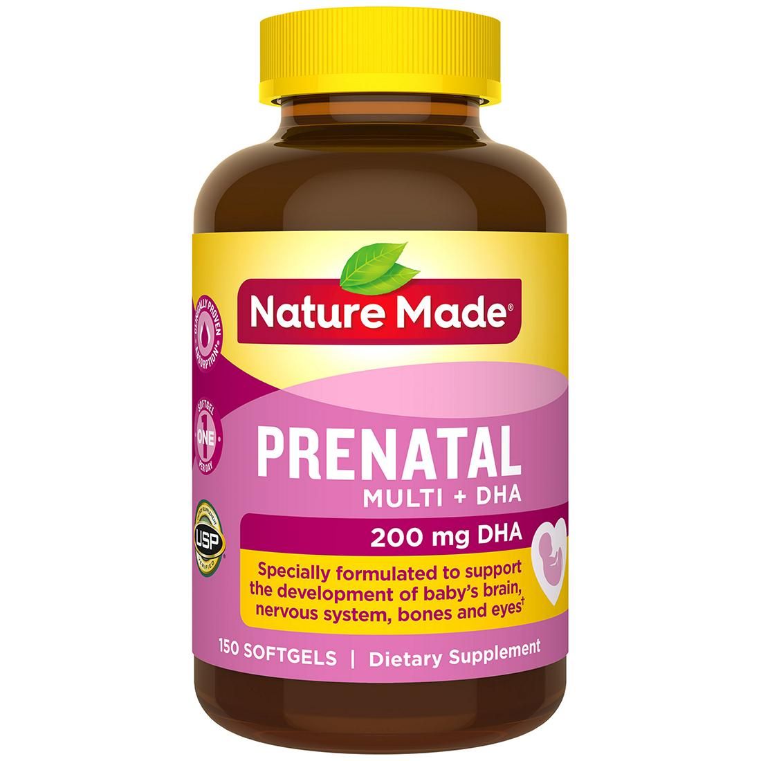 Viên uống cho bà bầu Nature Made Prenatal Multi DHA