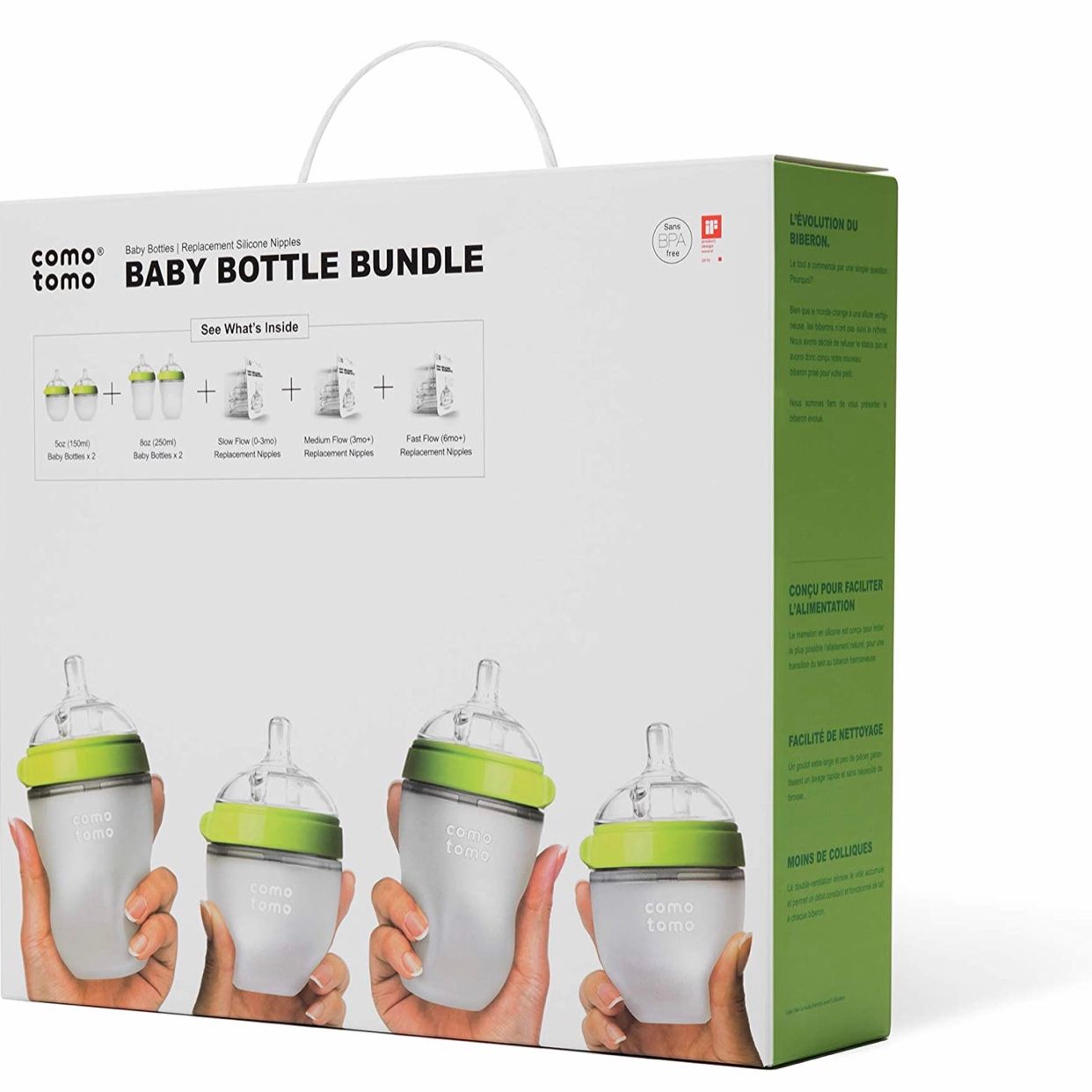 Bình sữa cho bé Comotomo Baby Bottle Bundle