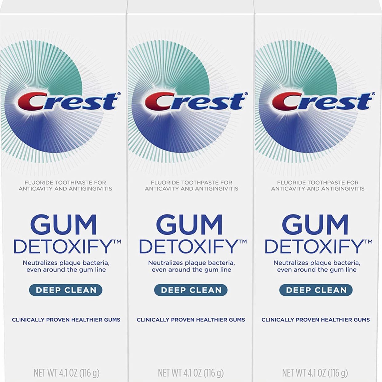 Kem đánh răng trị sâu Crest Toothpaste Gum Detoxify