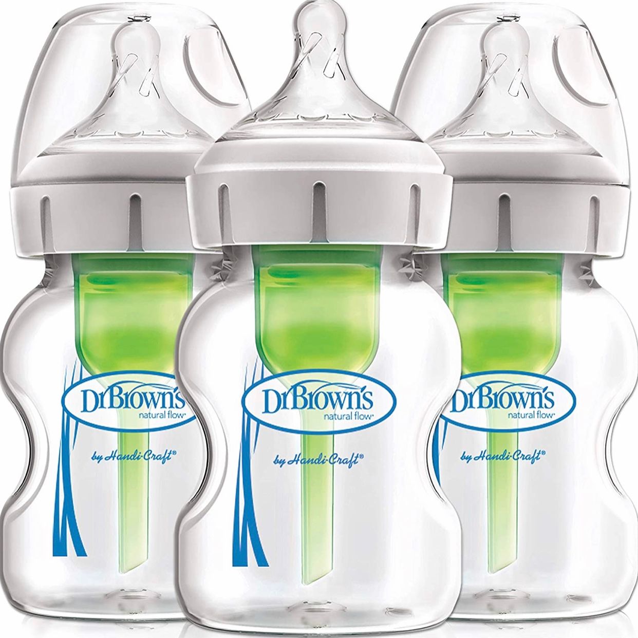 Bình sữa cho bé Dr. Brown's Options+ Wide-Neck Glass Baby Bottles