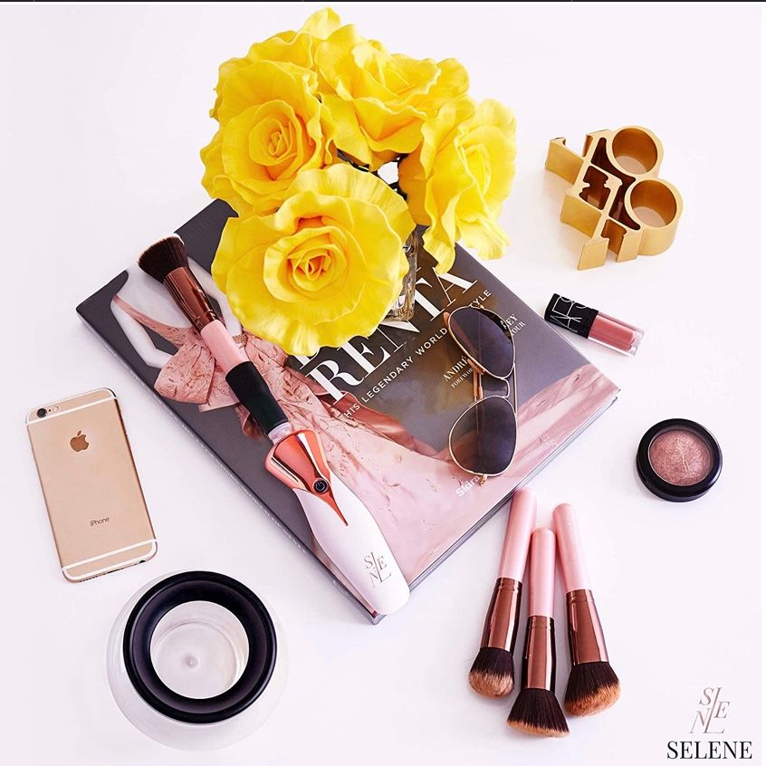 Bộ dụng cụ vệ sinh cọ trang điểm Selene Makeup Brush