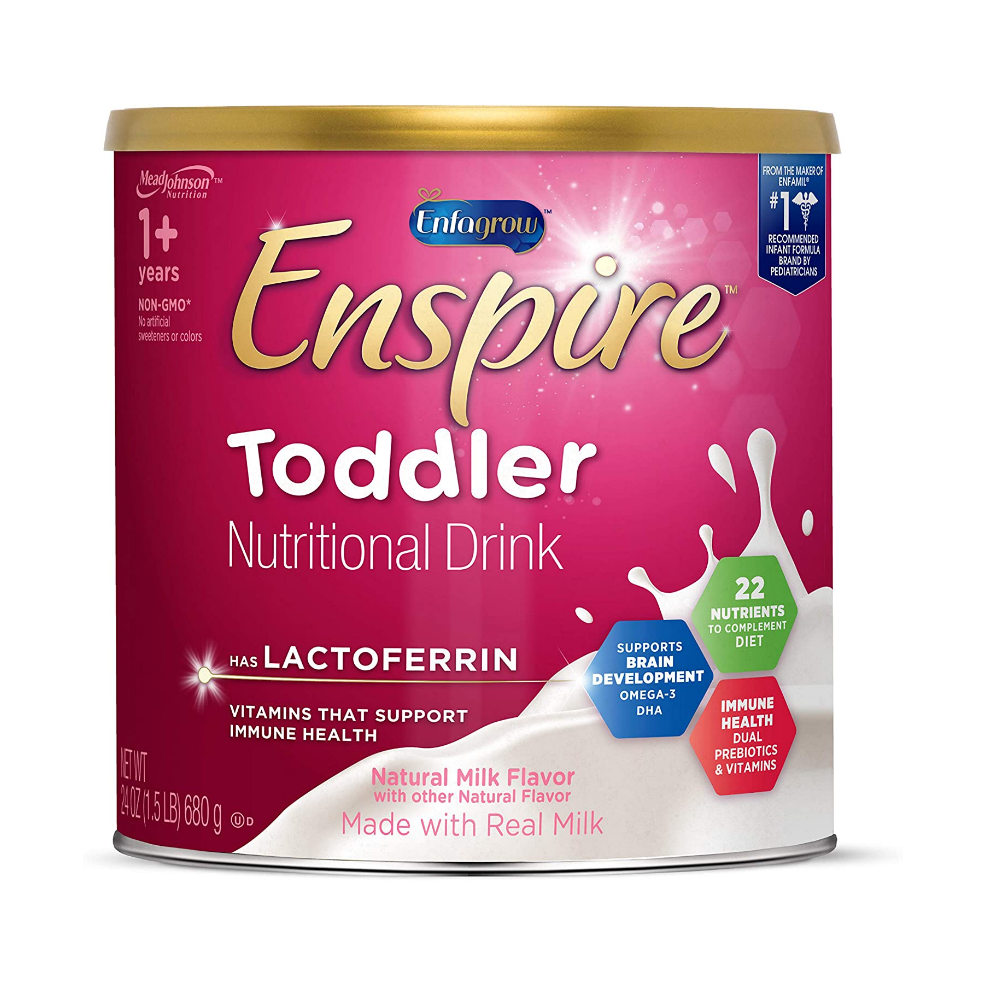 Enfamil Enspire Enfagrow Enspire Toddler Nutritional Drink Natural Milk Flavor 24 Ounce (680g)