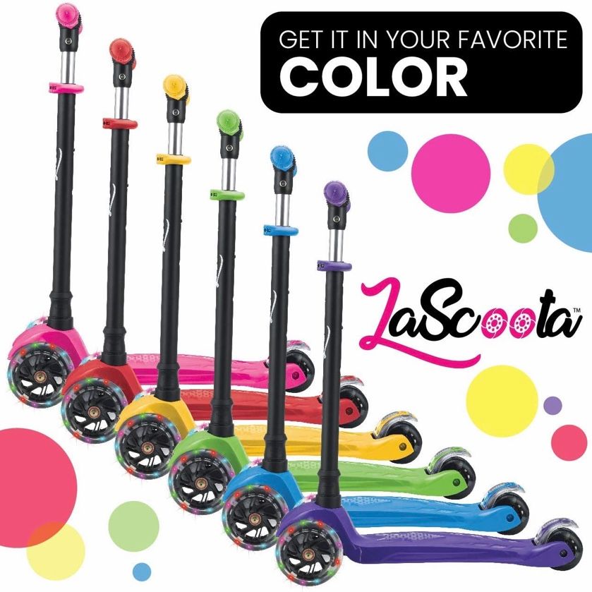 Xe Lascoota 2-in-1 Kick Scooter with Removable Seat Great