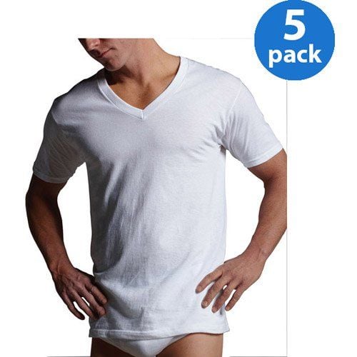 Set 5 Áo Gildan Men's Assorted V-Neck T-Shirts