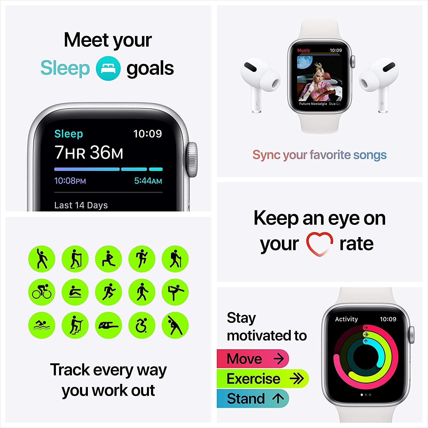 Đồng hồ thông minh Apple Watch SE (GPS, 44mm)