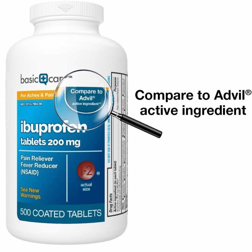 Viên nén giảm đau giảm sốt Basic Care Ibuprofen Tablets