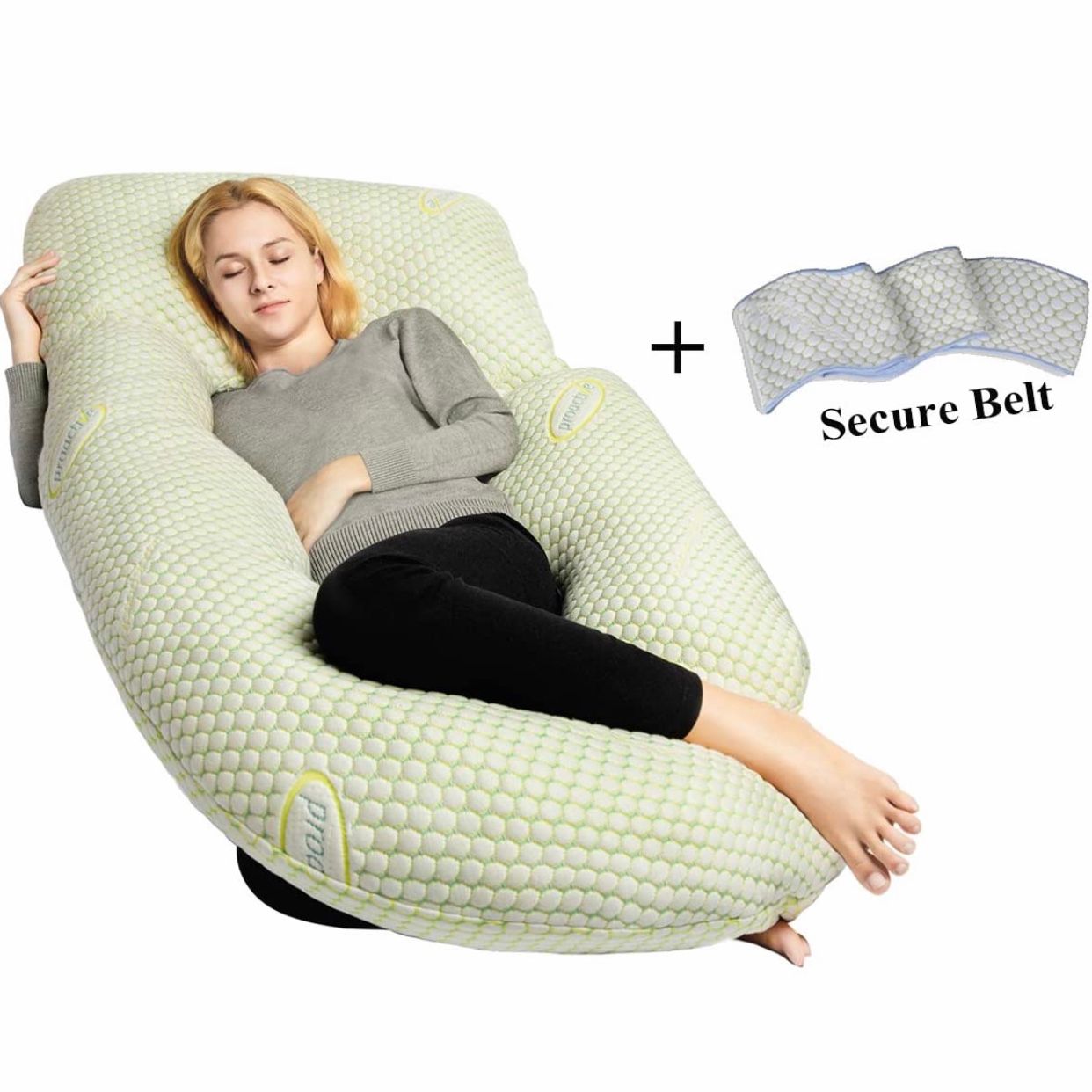 Gối nằm cho mẹ QUEEN ROSE Pregnancy Pillow with Bamboo Cover