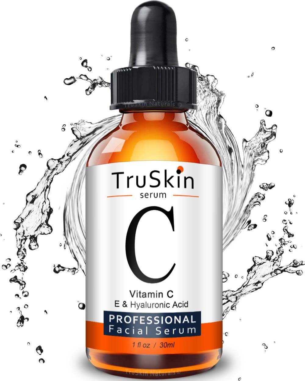 TruSkin Vitamin C Serum for Face with Hyaluronic Acid, Vitamin E, Witch Hazel, 1 fl oz