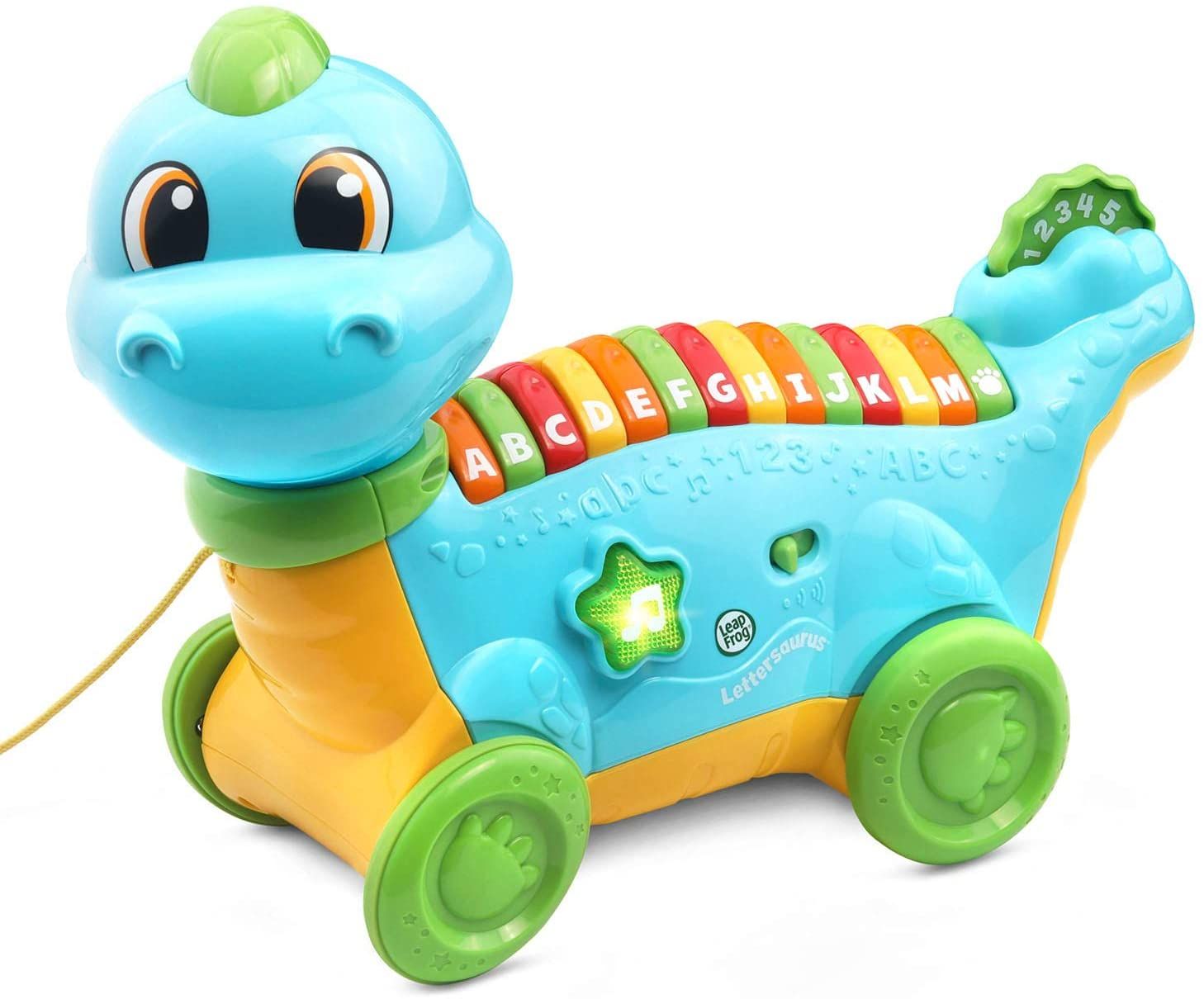 Đàn chữ cái ABC LeapFrog Lettersaurus Alphabet Pull Toy, Teal