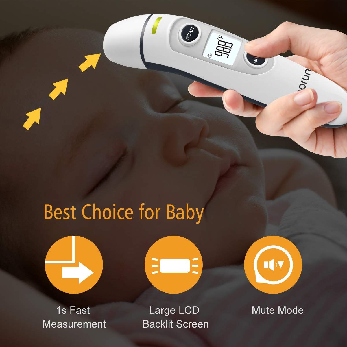 Nhiệt kế Vigorun Medical Forehead and Ear Thermometer