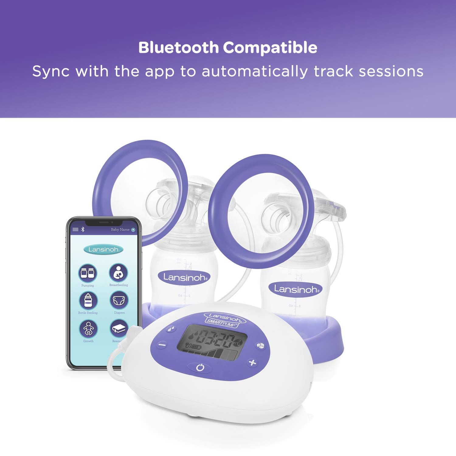 Máy hút sữa Lansinoh SmartPump Double Electric Breast Pump with Bluetooth and App