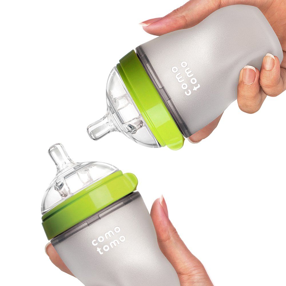 Set bình sữa Comotomo Baby Bottle Green, 8 Ounce
