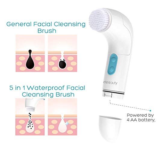 Máy rửa mặt ETEREAUTY Facial Brush 5in1