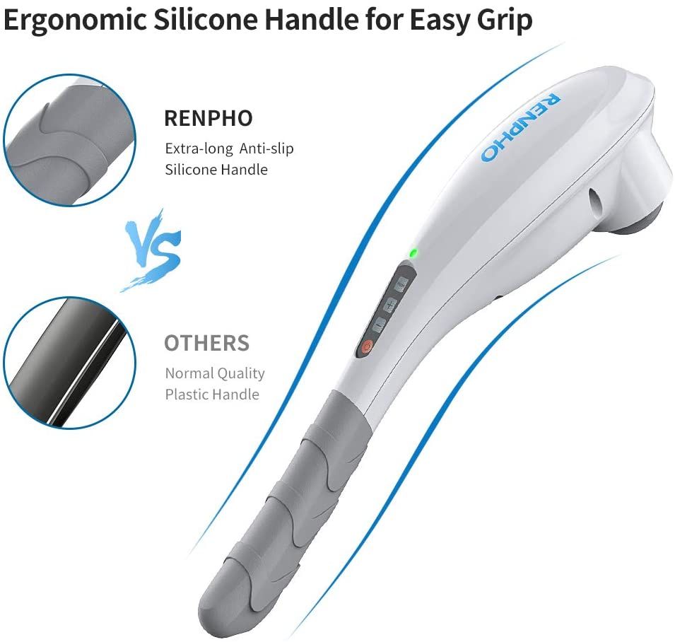 Máy massage RENPHO Rechargeable Hand Held Deep Massager for Muscles, Back, Foot, Neck, Shoulder, Leg, Calf Cordless Electric Body Massage