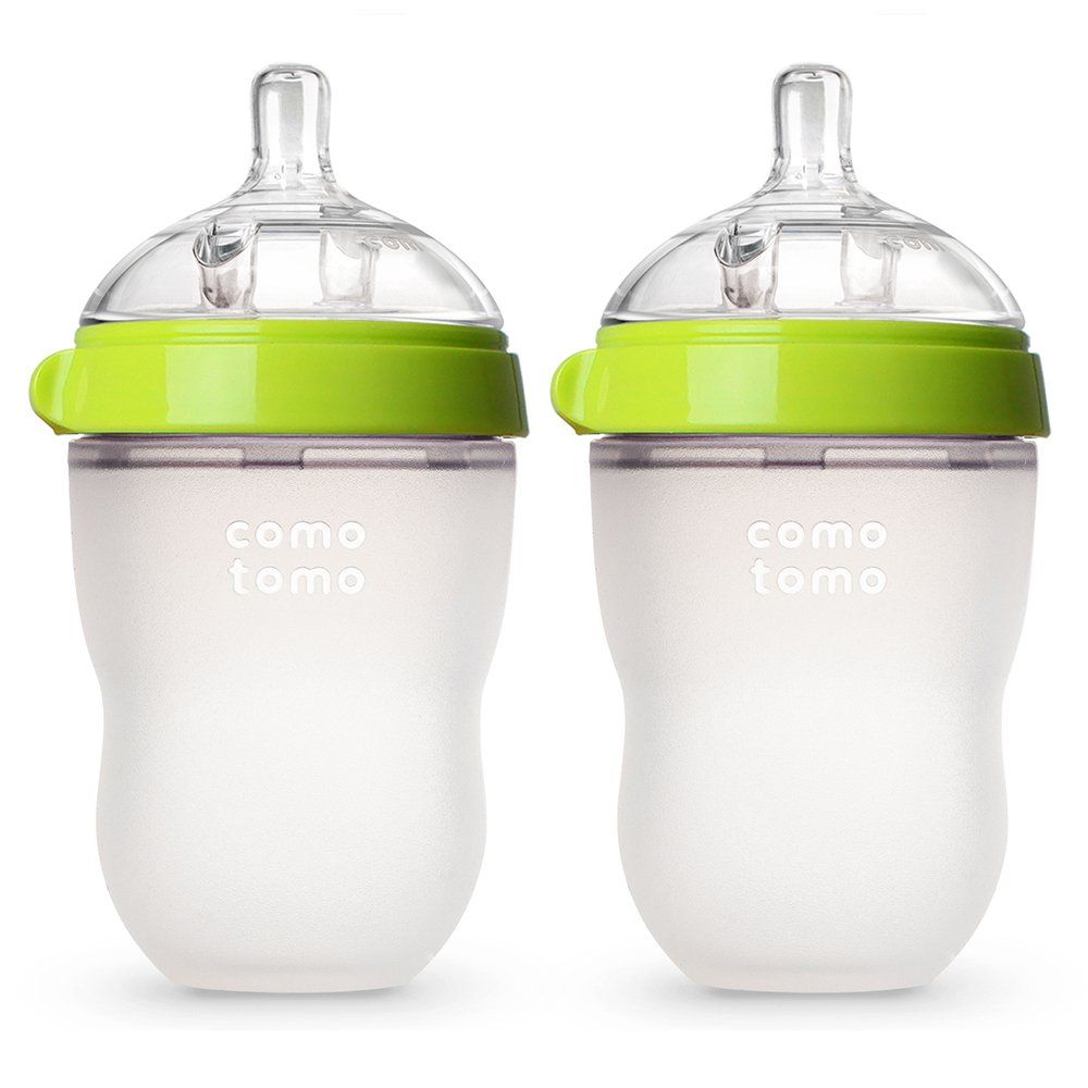 Set bình sữa Comotomo Baby Bottle Green, 8 Ounce