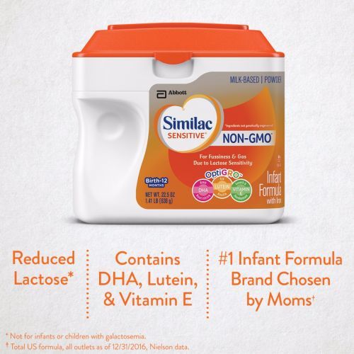 Similac Sensitive NON-GMO Infant Formula Powder 638g