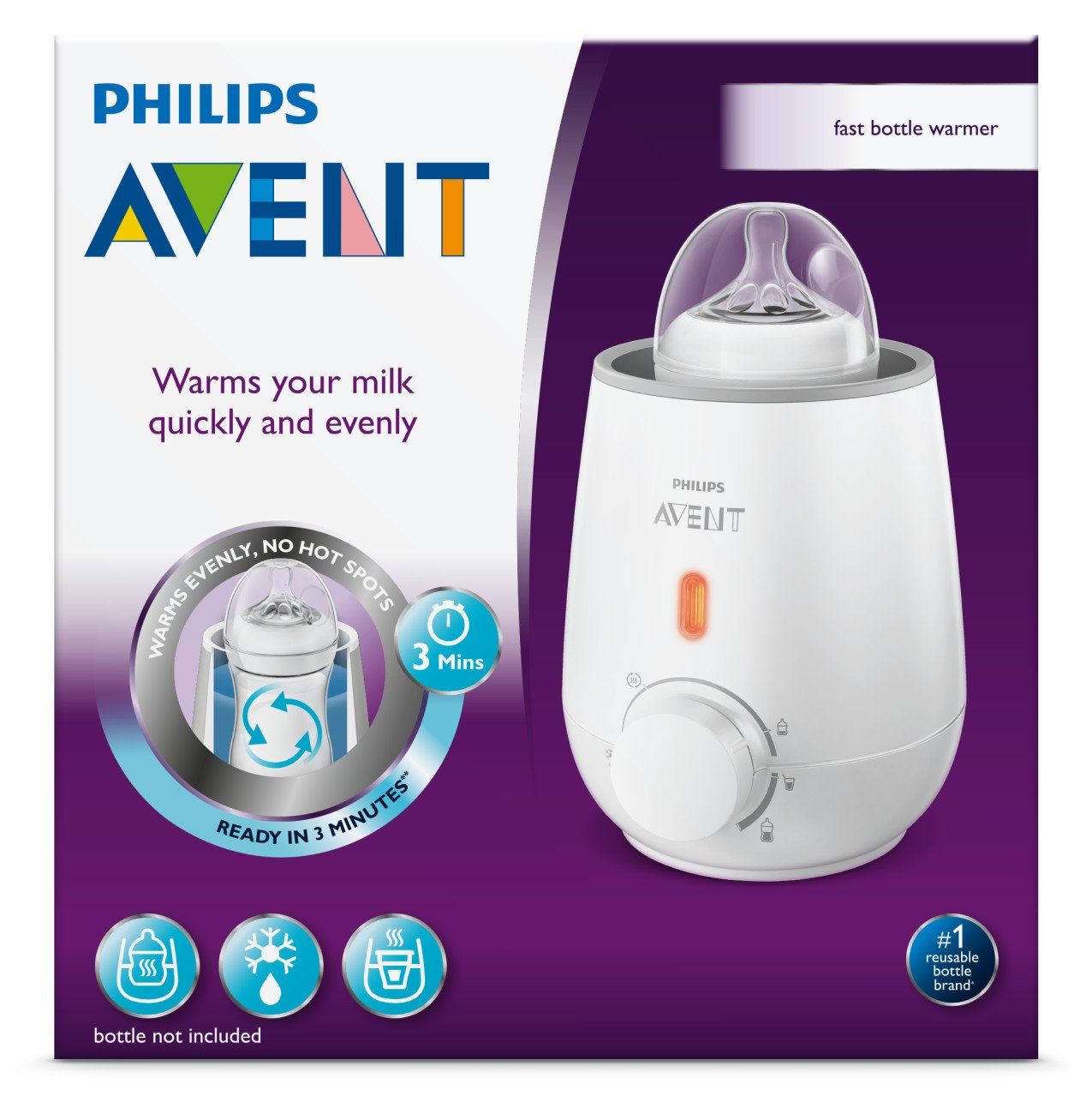 Máy hâm Philips Avent Fast Baby Bottle Warmer, SCF355/00