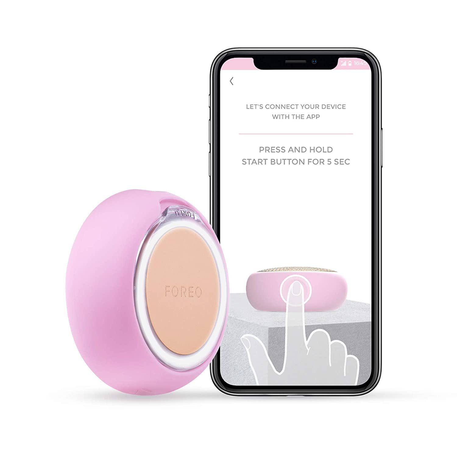 Máy đắp mặt nạ FOREO UFO 2 Power Mask & Light Therapy Device, Pearl Pink
