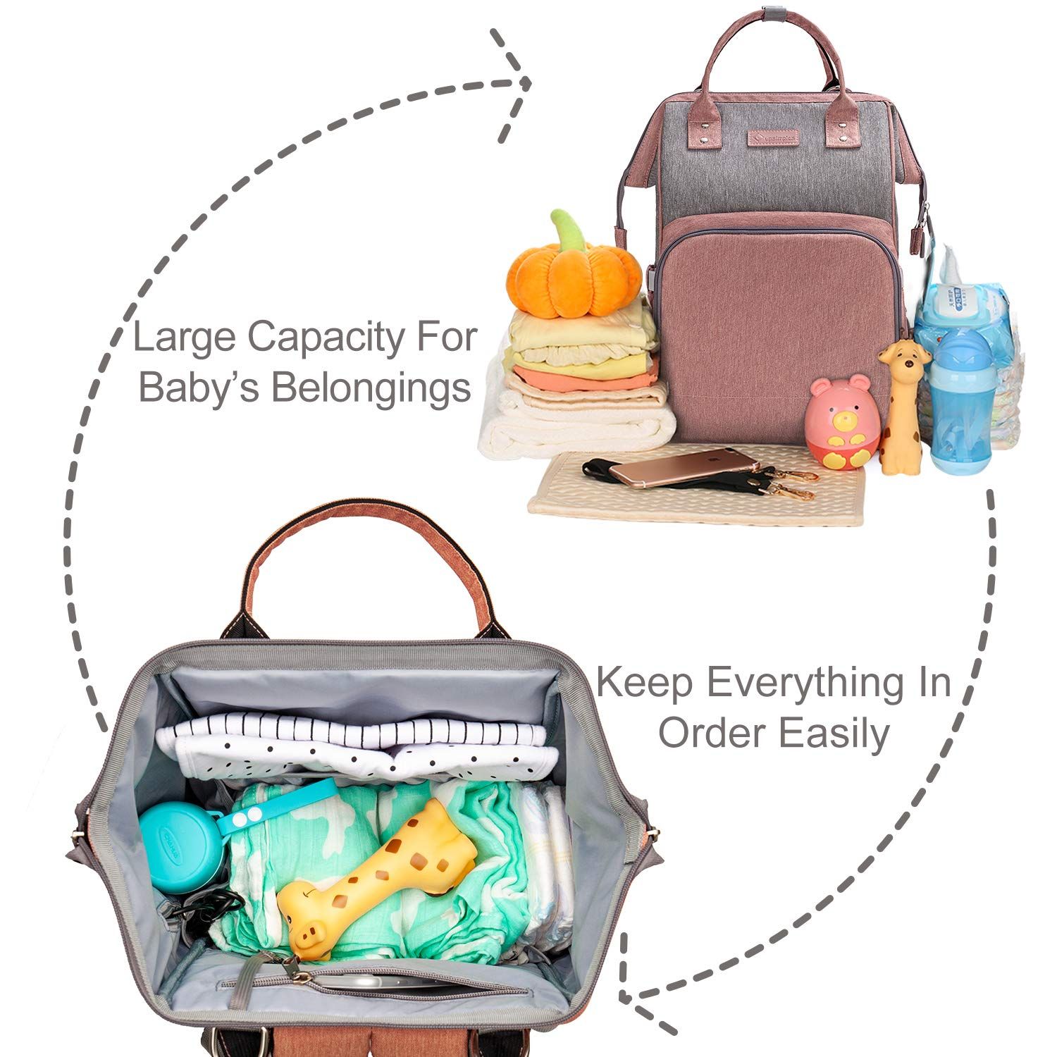 Balo Diaper Bag Backpack Nappy Bag Upsimples Baby Bags