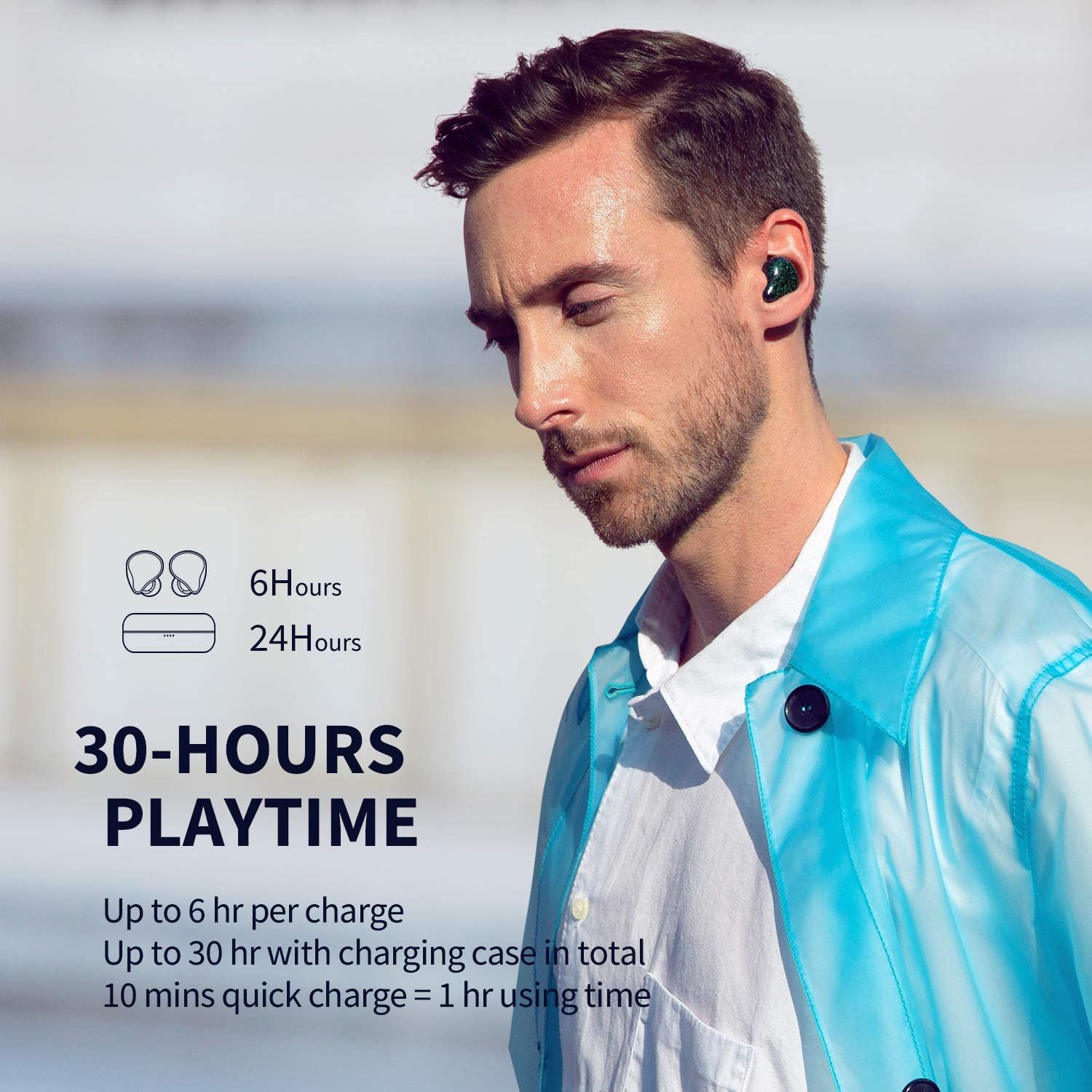 Tai nghe Bluetooth 5.0 Ashimom