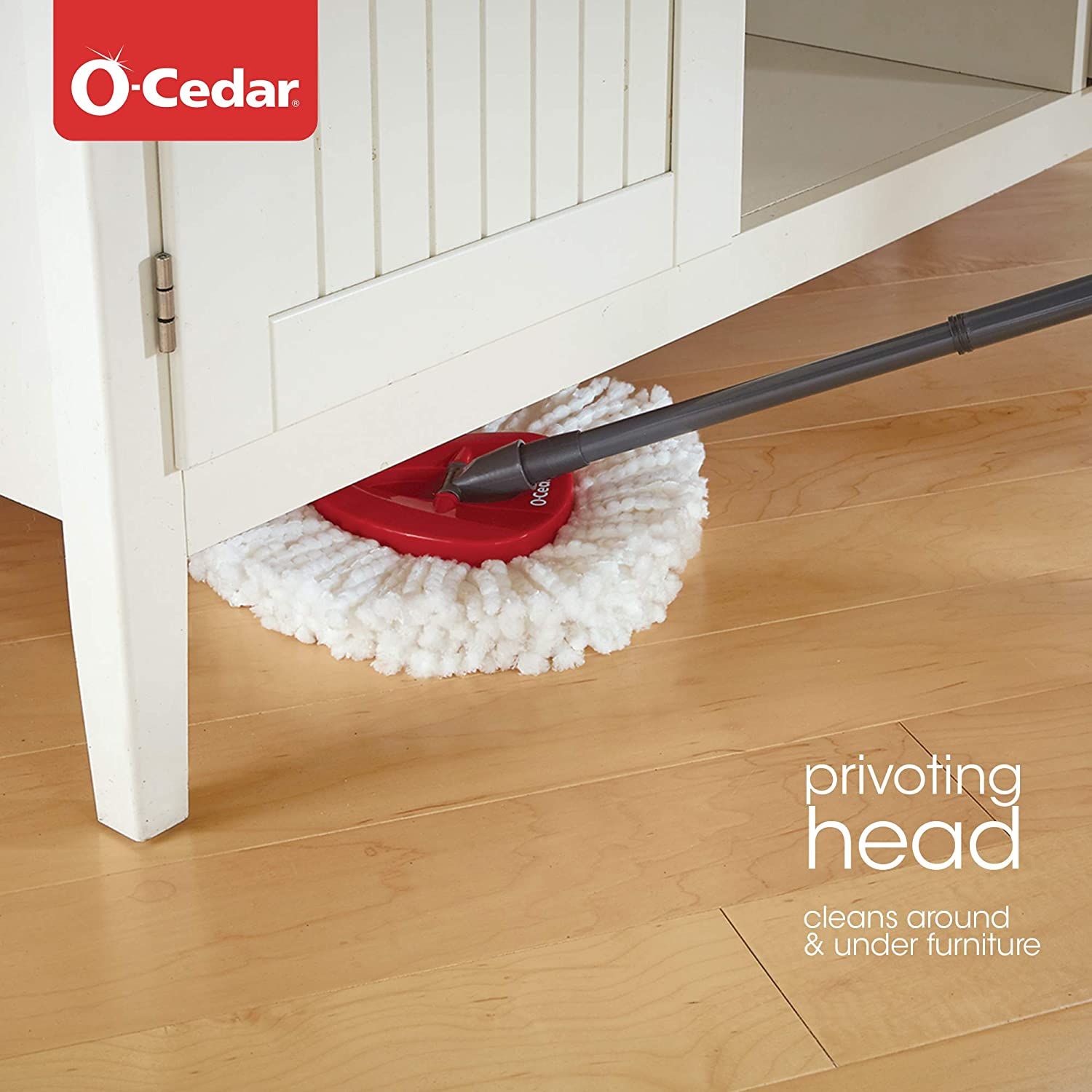 Bộ lau nhà O-Cedar EasyWring Microfiber Spin Mop, Bucket Floor Cleaning System