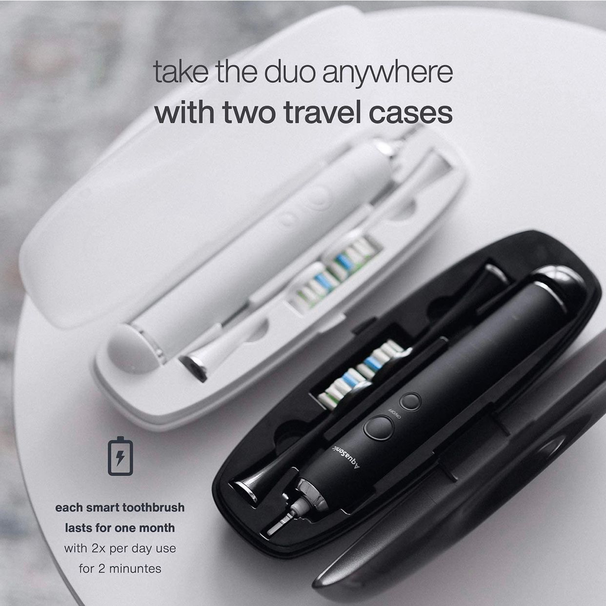 Máy đánh răng AquaSonic DUO PRO - Dual Handle Ultra Whitening