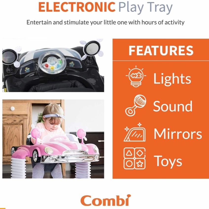 Xe đẩy cho bé Combi Baby Walker and Interactive Mobile