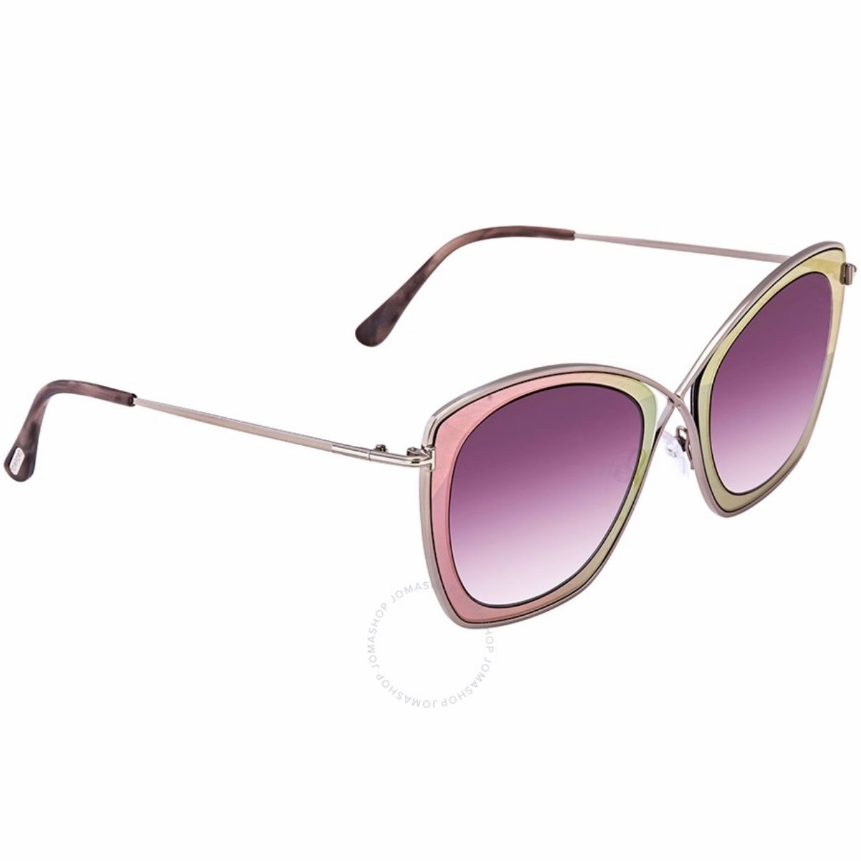 Tom Ford India Silver Pink Butterfly Sunglasses