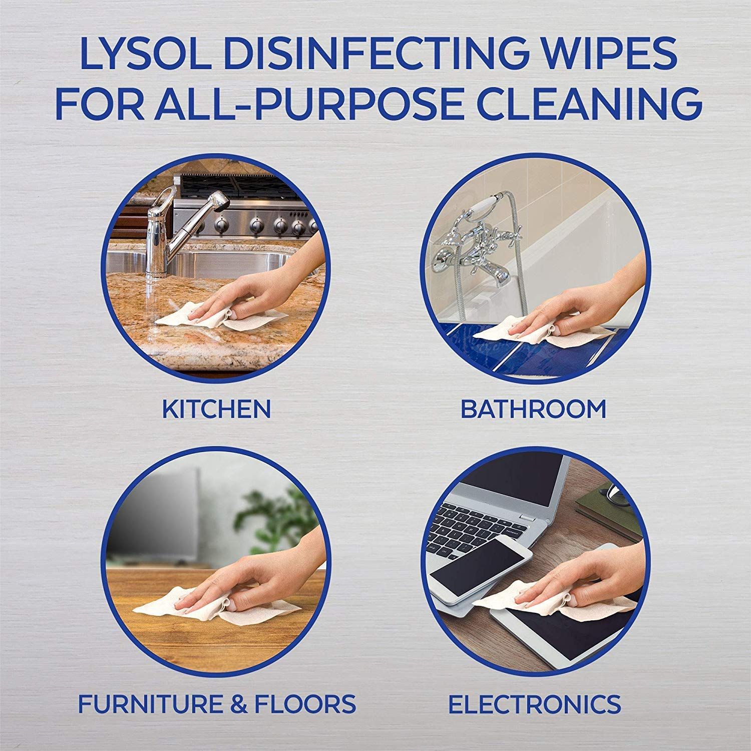 Giấy lau diệt khuẩn Lysol Disinfecting Wipes