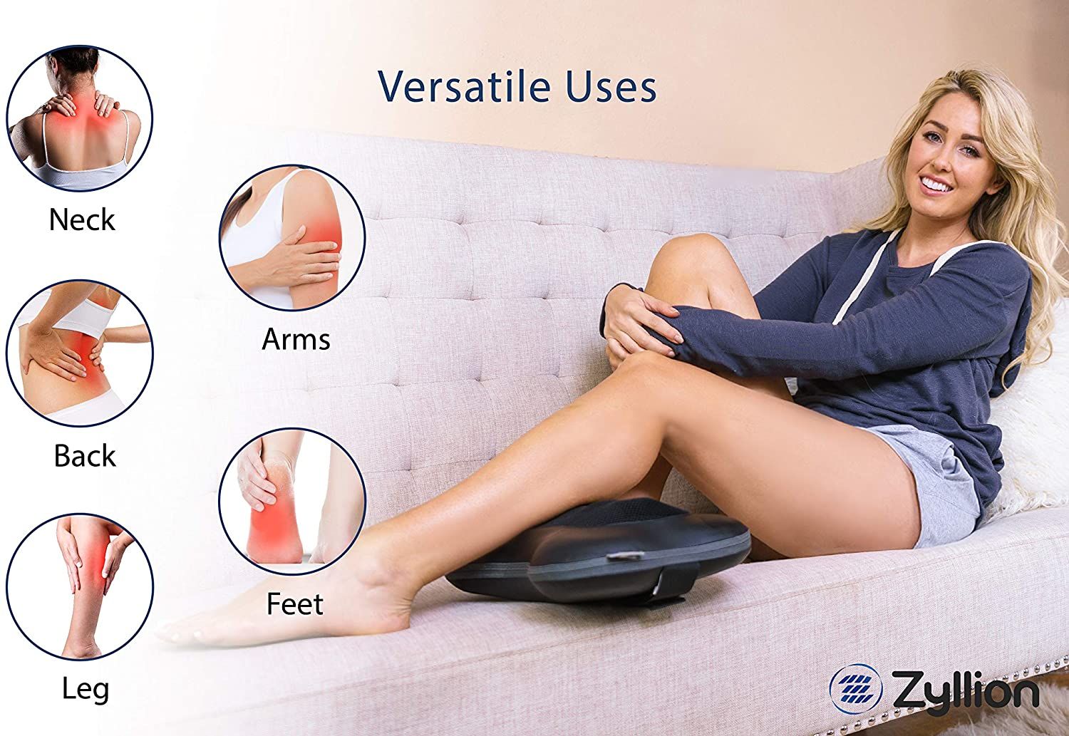 Máy massager toàn thân Zyllion Shiatsu Back and Neck